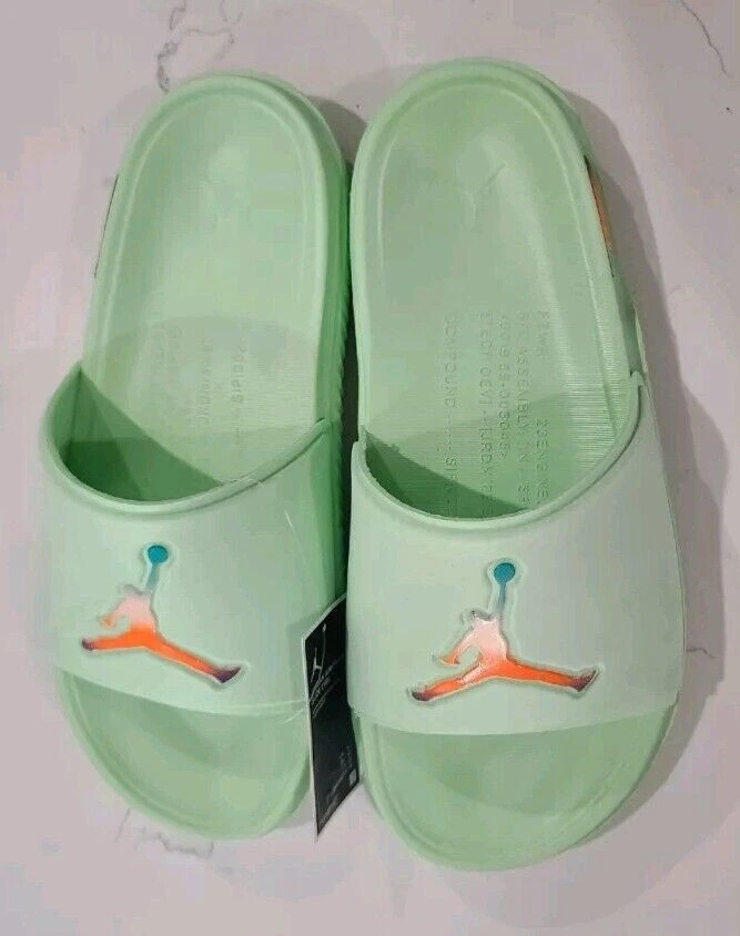 JORDAN Sandali Nike EYBL Calm Slides verde come nuovi famiglia PE NUOVI uomo taglia 14 FQ7961 300