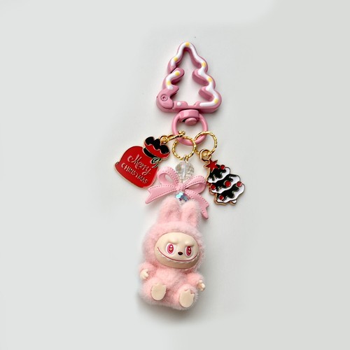 16 Stile LABUBU Mini Schlüsselanhänger Telefon Ornamente Taschenanhänger Auto Schlüsselanhänger Anhänger - Bild 20 von 36