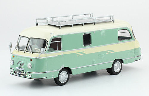 Camping-car Mikafa Reisemobil 1959 miniature 1/43 décor vintage