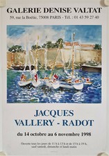 Poster JACQUES VALERY RADOT 1998 Exhibition Galerie Denise Valtat - Paris