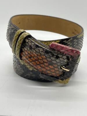 Python Belt with multiple colors size large 