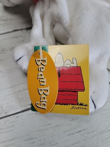 Vintage Applause Peanuts Snoopy Beanbag Plush Toy With Tags 7" Long - Picture 3 of 8