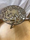 Brass Squirrel Theme Trivet Plant Stand Home Decor 8”