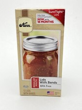 Canning Jars Lids Mason Jar Lids With Bands 1 Box =12 Lids Fits Ball Regular