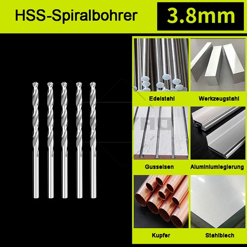 HSS Spiralbohrer Ø 1-14 mm Metallbohrer Stahlbohrer Spiralbohrer geschliffen - Bild 15 von 40