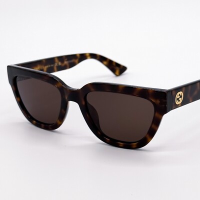 NEW GUCCI GG1578S 002 CAT EYE HAVANA BROWN WOMEN SUNGLASSES