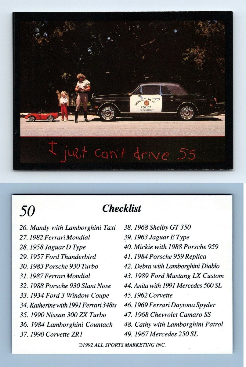 FKR Checklist #50 Exotic Dreams 1992 All Sports Marketing