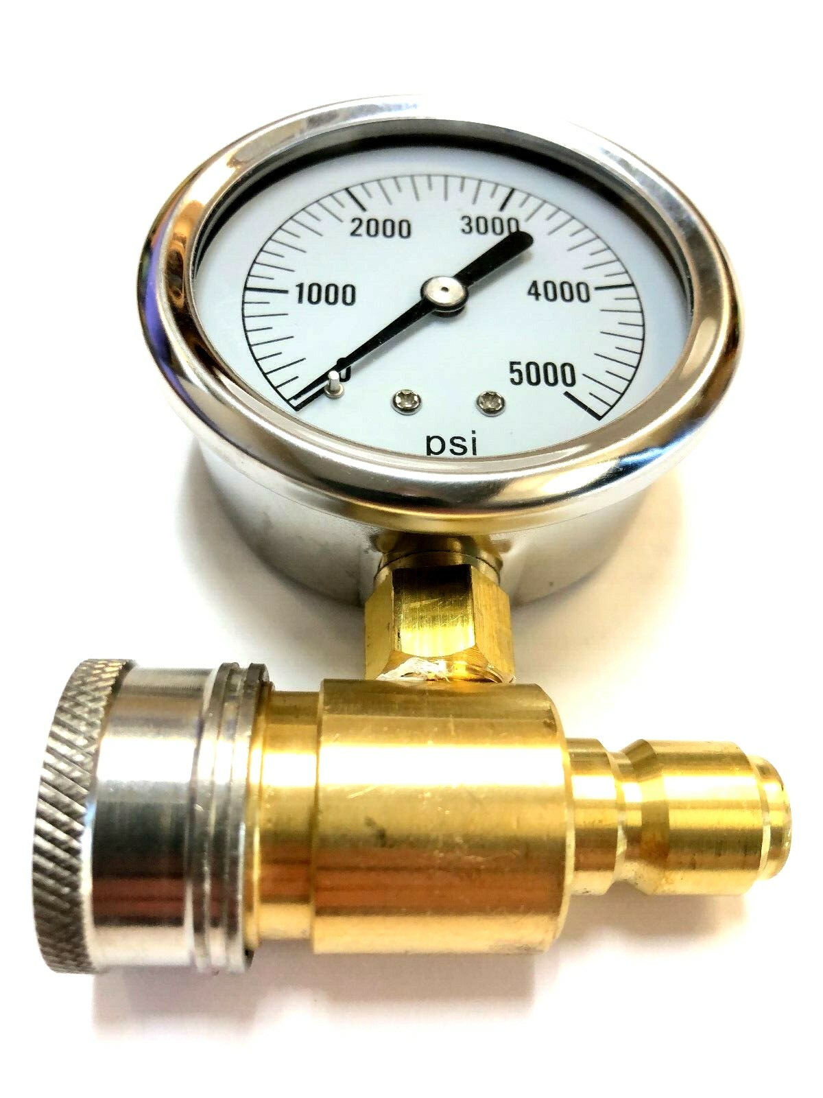PKQCG5000 2.5" 5000 PSI PRESSURE GAUGE KIT PRESSURE WASHER ACCESSORY