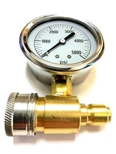 85.305.001 BE PRESSURE SUPPLY 2.5" PRESSURE GAUGE KIT PRESSURE WASHER ACCESSORY