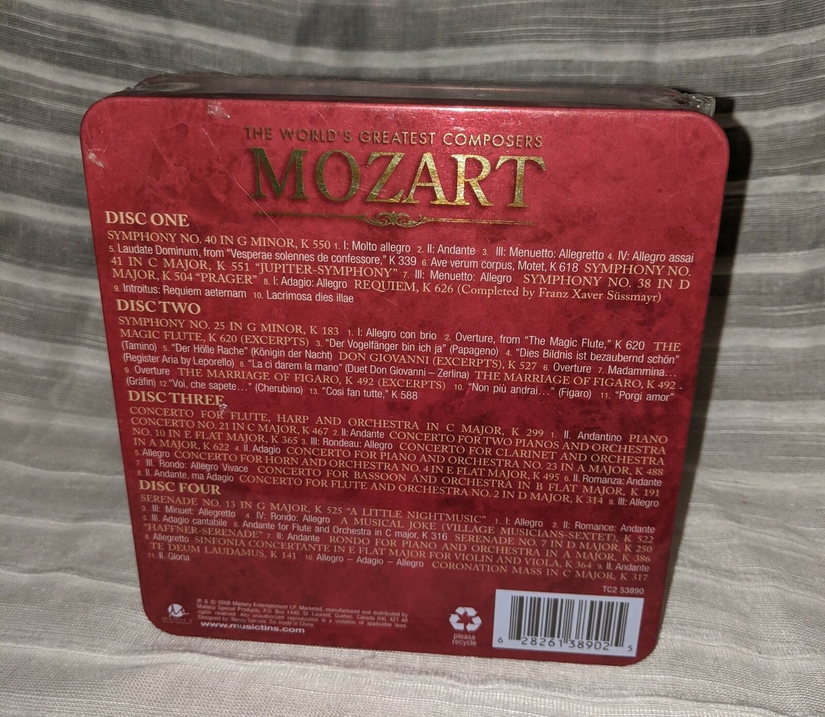 ＴＨＥGREAT E ST  COMPO  SER S W.A. MOZART - Best Of Mozart: World's Greatest Composers - 4