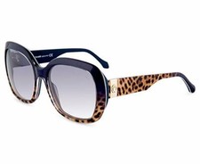 Roberto Cavalli Cecina RC 1041 92X Purple Leopard Plastic Sunglasses 58-19-140
