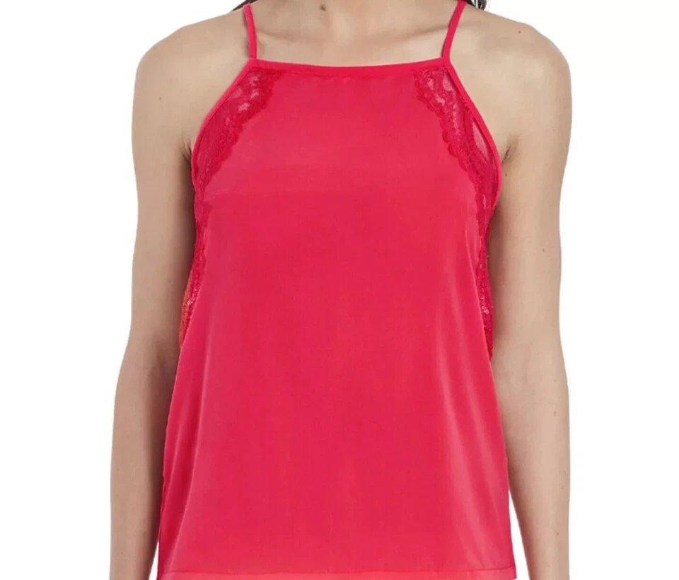 Wacoal Chrystalle Camisole TopL 14 16 Vest Cami Pyjama Scarlet Red Lace 119023 - Изображение 4 из 4