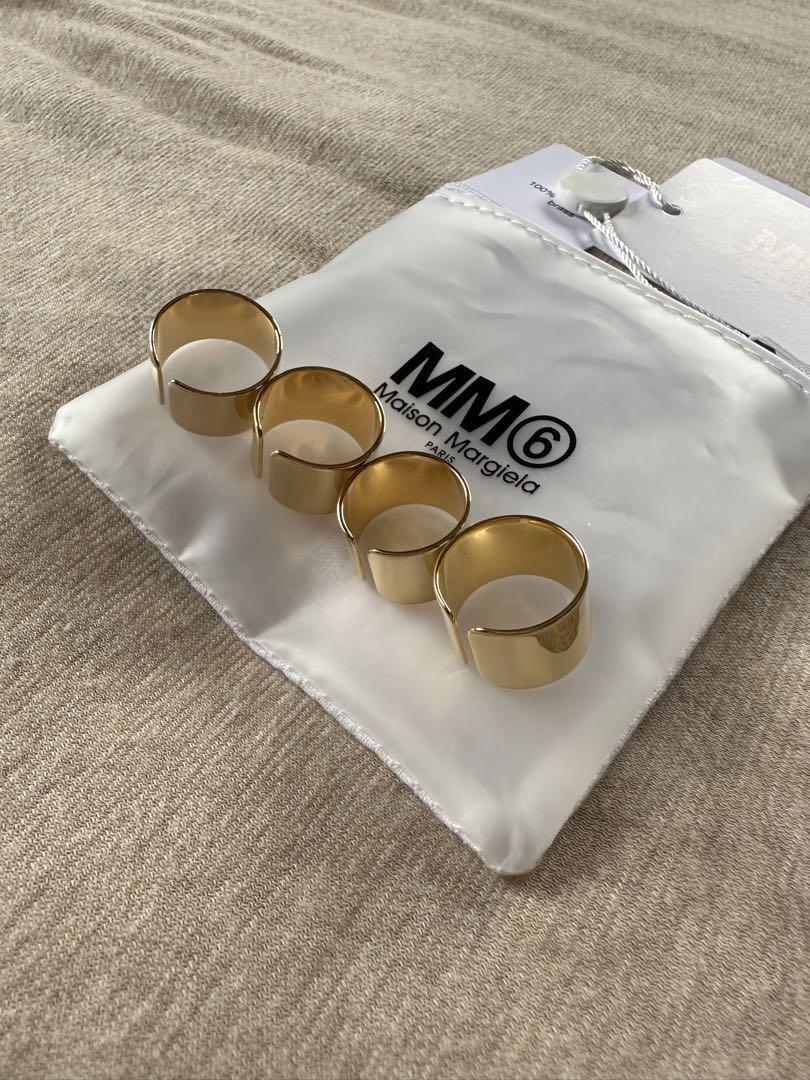 Maison Margiela MM6 Fork Rings set of 4 SS/2022 Brass 100 Maison Margiela MM6 Fork Rings set of 4 SS/2022 Brass 100