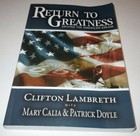 Return to Greatness Driving the American Dream Book Ford SIGNED Clifton Lambreth