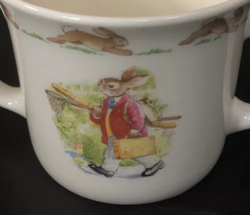 Royal Doulton Cup 2 Handle Childs Mug Bunnykins 1988 English Fine Bone China