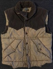 Vtg 80s OP Ocean Pacific Faded Distressed Puffer Vest XS Beach Surf Skate Grunge