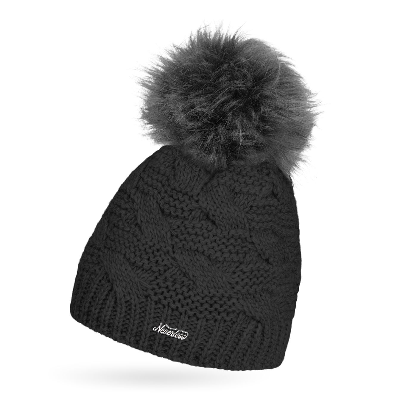 Дамен Штрик-Зимняя шерстяная шапочка из плотного трикотажа от Mtze-Украшение на голову 3490₽