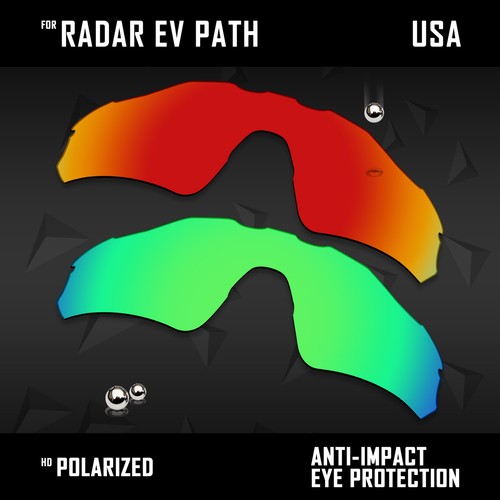 Lote de lentes de repuesto polarizadas antiarañazos para Oakley Radar EV Path OO9208 - Imagen 24 de 37