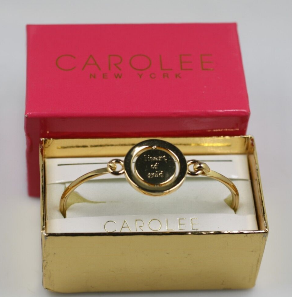 Carolee New York gold tone heart of gold pave 7 display picture 3