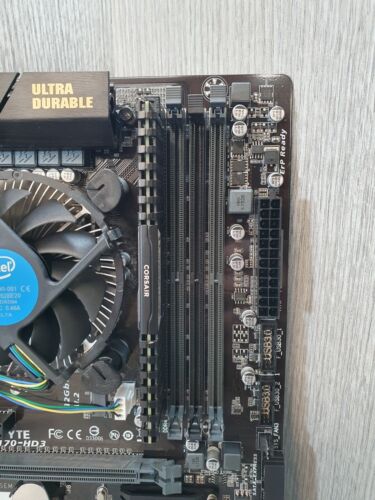 Carte mère i3-6100T @ 3,2 GHz 8 Go DDR4 GA-H170-HD3 CPU Ram Combo testé EQ1903 - Photo 3/8