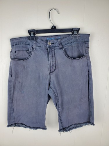 NEW 21 Men Size 30 Mens Faded Denim Jean Shorts Black - Picture 2 of 9