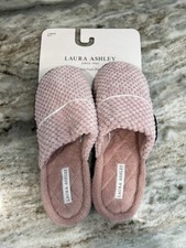 Laura Ashley Memory Foam Women's Slippers Size Large 8-9 NEW