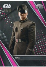 Star Wars Chrome Black 2023 Topps MAGENTA REFRACTOR Parallel #40 Finn #01/10