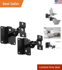 Professional Speaker Mounts - Heavy Duty, Easy Installation, 2 Mounts Included