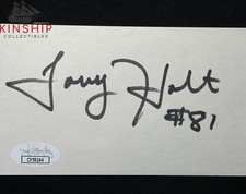 Torry Holt signed 3x5 Index Card JSA COA Vintage Football Auto I55