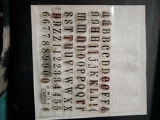 CLOSE TO MY HEART W189 ALPHABET ACRYLIX CLEAR STAMPS NEW A27126