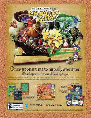 Final Fantasy Fables Chocobo Tales DS Original 2005 Ad - Nintendo RPG Game Promo