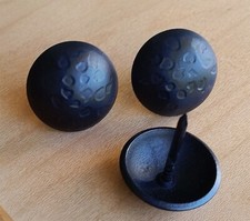 Clavos, 1" round Clavos, Lightly Hammered, Matte Black Finish 50