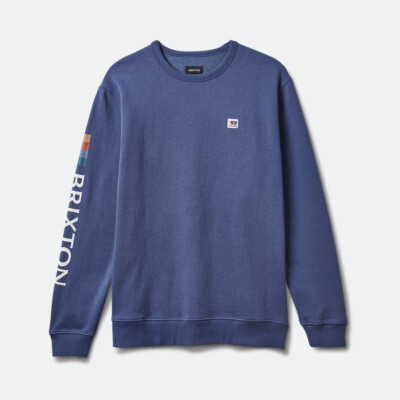 BRIXTON ALTON CREW SWEATSHIRT BLUE GR: M BRIXTON
