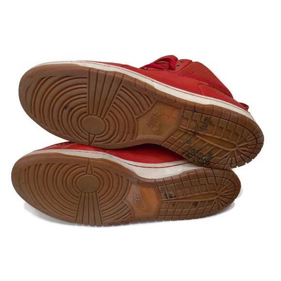 Nike Red Mad Jibe Mid sneakers Men's Sz 11.5 Varsity Retro hybrid Boat shoe thumbnail 3