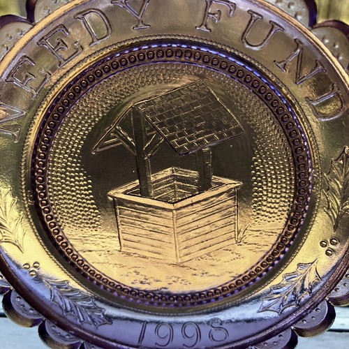 Cape Cod Times Needy Fund Wishing Well Hyannis VTG Pairpoint Art Glass Cup Plate - Picture 4 of 7