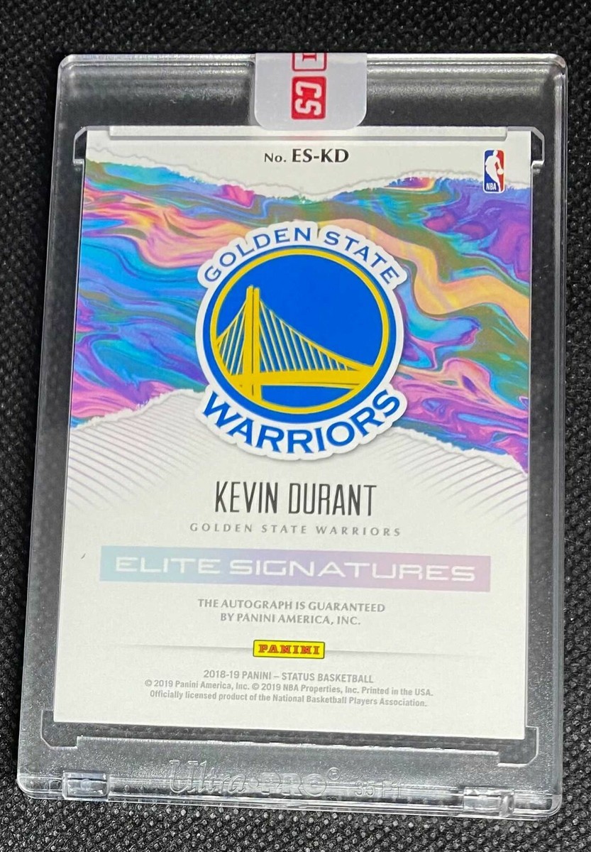 2018-19 Status Kevin Durant Elite Signatures On Card Auto in 