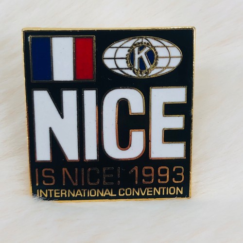 Vtg 1993 Kiwanis International Nice is Nice France Convention Member Lapel Pin
