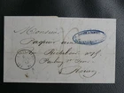FOLD FOR ROUEN - PARIS STAMP OF 6 JUNE 43 (1843) - arrived ROUEN 7 JUNE 43