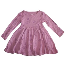 Disney Princess Graphic Print Long Sleeve Toddler Girl's Dress - NWT