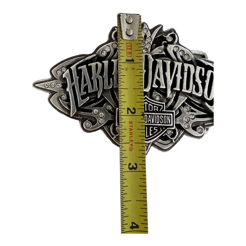 FIBBIA CINTURA HARLEY DAVIDSON STRASS BIKER BLING donna strass - Foto 6 di 12