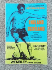 England v Scotland International Football Programmes - 1969 to 1983