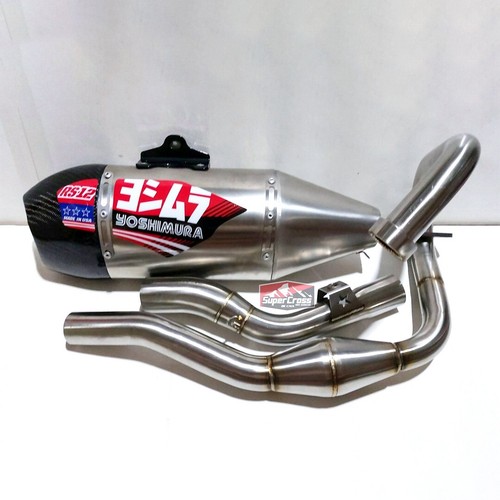 FULL SYSTEM EXHAUST SET MUFFLER CARBON END PIPE FIT FOR KAWASAKI KLX230L KLX230R - Picture 6 of 8