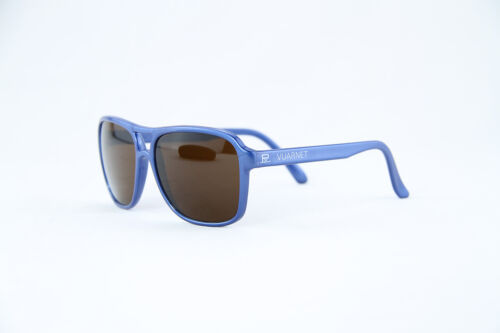 Vintage Vuarnet 003D kleine blaue Zigeunersonnenbrille PX5000 braune Linse - Bild 2 von 2