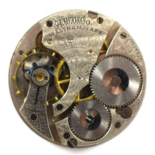 Vintage Waltham Grade 610 16s 7J OF Pocket Watch Movement lot.qk