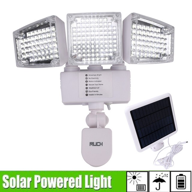 188 Led Flood Light Triple Head Solar Powered Motion Sensor 188 Led Flood Light Triple Head Solar