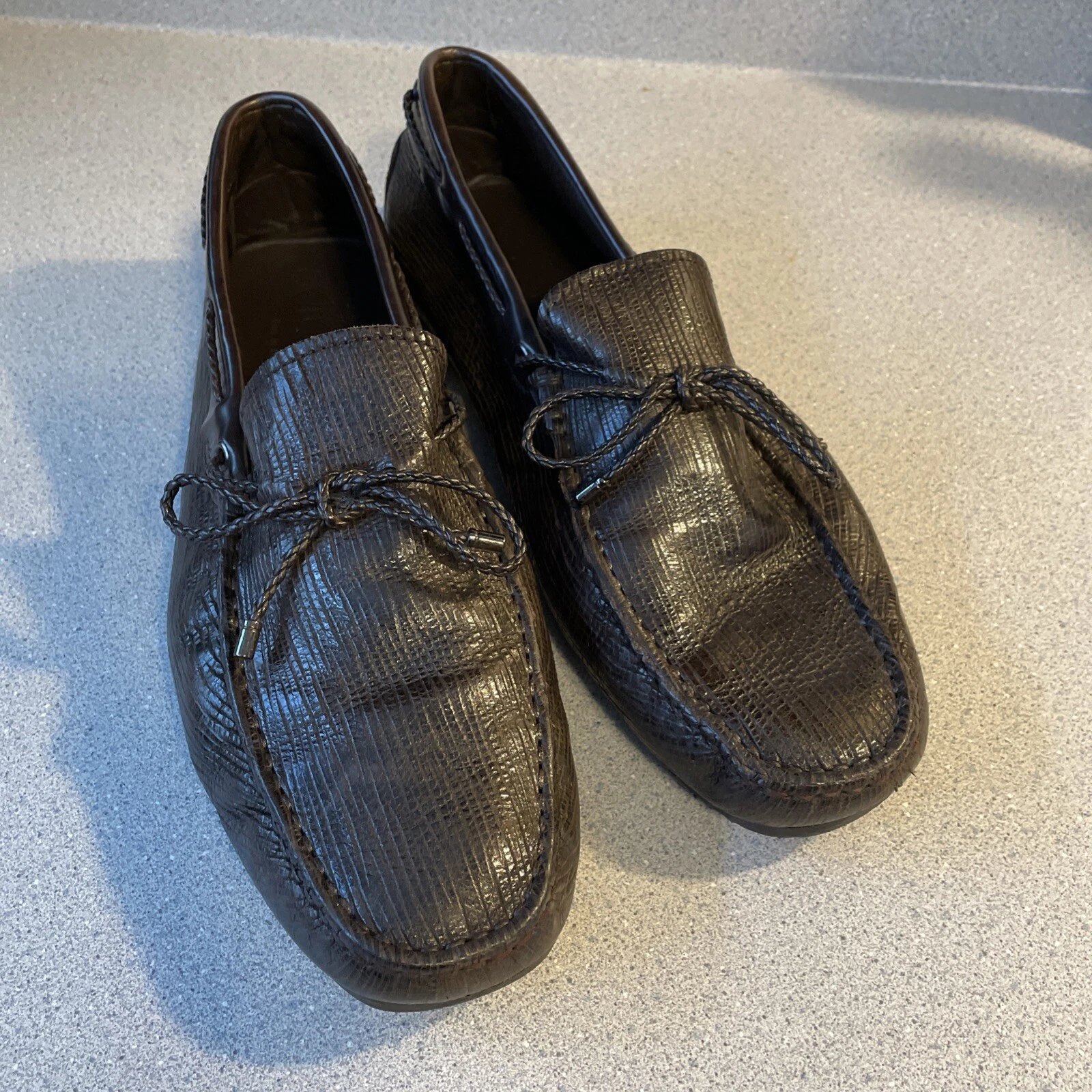 TOD’S Mocassini Tods Laccetto Driving Marrone Taglia 9