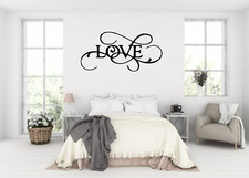 Fancy Writing LOVE Wall Art Decal Sticker L32