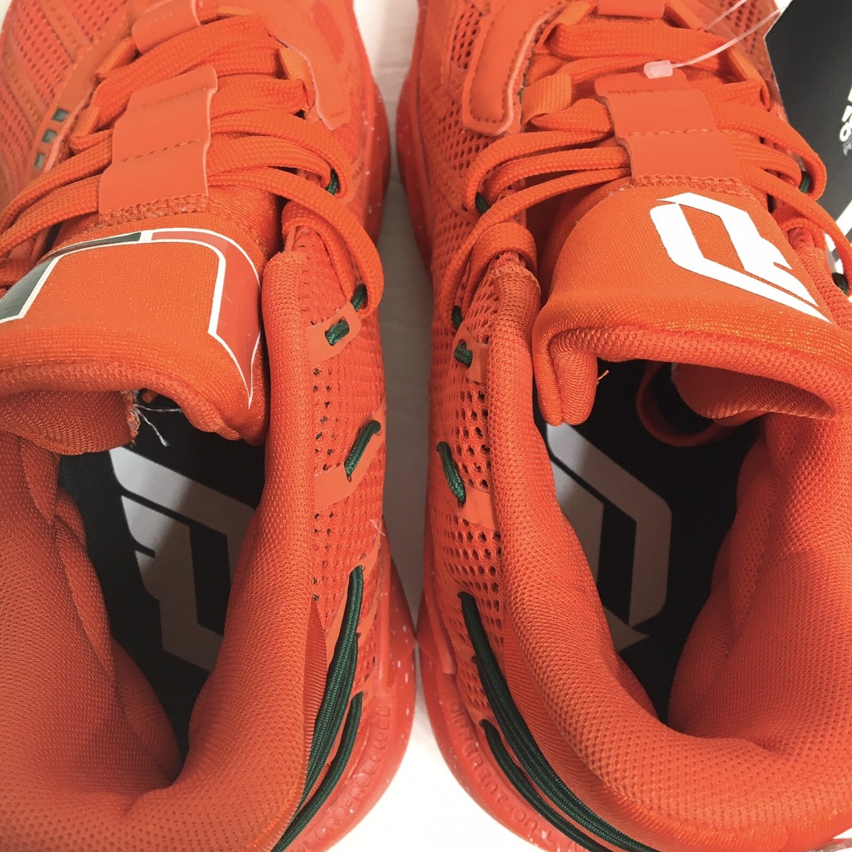 Adidas Dame 7 Miami Hurricanes Size 6.5 Shoes RARE PE Orange S29216 Adidas Dame 7 Miami Hurricanes Size 6.5 Shoes RARE PE Orange  main image 4