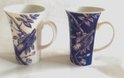 Portmeirion Mug Merion Humming Bird Mug Blue on White OR White on Blue