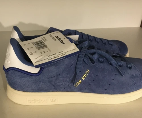BNIB ADIDAS STAN SMITH TRACE ROYAL BLUE SUEDE SNEAKERS CQ2191 UK 8 US 8.5